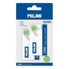 Zszywki metalowe 24/6 1000 szt. 2 op. na blistrze MILAN 2.000szt
