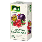 Herbata owocowo ziołowa o smaku żurawiny i marakui 20 torebek ex. Inspiracje VITAX 40g
