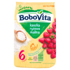 Kaszka ryżowa o smaku malinowym – Bobovita. To lekkostrawny i pełnowartościowy posiłek dla dzieci.