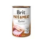 Mokry pokarm dla dorosłych psów wszystkich ras bezzbożowy z królikiem puszka Pate & Meat BRIT 400g