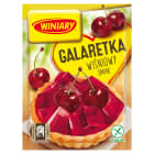 Winiary - Galaretka wiśniowa to pomysł na szybki i kolorowy deser. Pasuje do bitej śmietany.