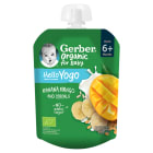 Deserek w tubce banany mango z jogurtem i płatkami zbóż dla niemowląt po 6 miesiącu BIO Organic GERBER 80g