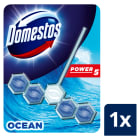 Power 5 Kostka toaletowa Ocean Domestos dzięki 5 cechom dba o świeżość toalety.