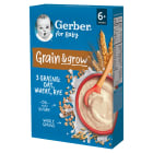 Kaszka owsiano pszenno żytnia mleczna po 6 miesiącu GRAIN&GROW GERBER 200g