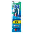 Manualna szczoteczka do zębów średnia 1+1 szt. 3DWhite ORAL B 1.000szt