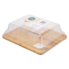 Patera bambusowa z kloszem plastikowym ALTOM DESIGN 1.000szt