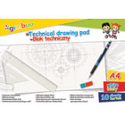 Blok techniczny A4 10 kart. 150gsm biały GIMBOO 1.000szt