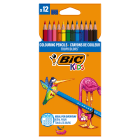 Kredki ołówkowe Tropicolors2 12 kolorów Kids BIC 1.000szt