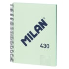 Zeszyt notes na spirali A4 w kratkę 48 kartek seria 1918 zielony MILAN 1.000szt