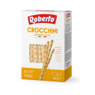Grissini Crocchini grube paluszki z odrobiną soli - Roberto. Smaczna, chrupiąca przekąska.