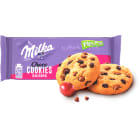 Pieguski z czekoladą i rodzynkami-Milka. Połączenie kruchego ciastka, kawałków czekolady i rodzynek.