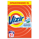 Proszek do prania białych i jasnych tkanin 51 prań Alpine Fresh VIZIR 2.81kg
