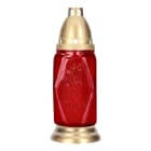 Znicz z wkładem kolor czerwony 20.5x8x8 cm BISPOL 1.000szt