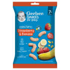 Chrupeczki kukurydziane bananowo   truskawkowe po 7 miesiącu życia GERBER 28g