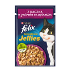 Karma dla kotów z kaczką w galaretce ze szpinakiem Sensations FELIX® 85g