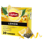 Herbata czarna aromatyzowana Cytryna 20 piramidek LIPTON 34g