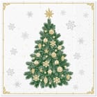 Serwetki z bibuły 3 warstwowej Frosty Tree 20 sztuk PAW DECOR COLLECTION 1.000szt