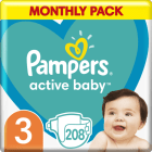 Pieluszki Active Baby Dry - Pampers. Nawet do 12 godzin udowodnionej suchości!