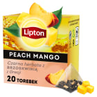 Herbata czarna z brzoskwinią z Grecji 20 piramidek LIPTON 34g