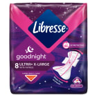 Ultra Thin Goodnight Extra Wings Podpaski 8 sztuk LIBRESSE 1.000szt