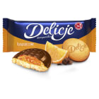Biszkoptowe ciastka z galaretką pomarańczową - Delicje Szampańskie