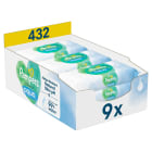 Chusteczki nawilżane dla dzieci 9x48 szt. Harmonie Aqua PAMPERS 432.000szt