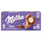 Mini rożki Lody waniliowe w polewie czekoladowej 8szt. MILKA 200ml