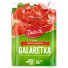 Delecta - Galaretka o smaku truskawkowym. Doskonały pomysł na przygotowanie deseru.