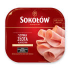 Szynka złocista w plastrach – Sokołów to doskonała szynka, krucha i delikatna w smaku.