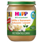 Jabłka z bananami kremowym kokosem i owsem po 5 miesiącu BIO HIPP 160g