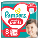 Pieluchomajtki Rozmiar 8 (19kg+) 32 szt. Pants PAMPERS 32.000szt