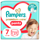 Pieluchomajtki Rozmiar 7 (+17kg) Premium Care PAMPERS 27.000szt