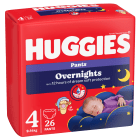 Pieluchomajtki na noc rozmiar 4 (9 14kg) 26szt. Overnights HUGGIES 1.000szt