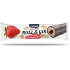 Baton owsiany z nadzieniem truskawkową i polewą kakaową ROLL&GO 30g