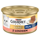Mokry pokarm dla kotów mus z łososiem puszka Gold GOURMET 85g