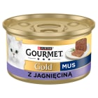 Mokry pokarm dla kotów mus z jagnięciną puszka Gold GOURMET 85g