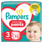 Pieluchomajtki Rozmiar 3 (6 11kg) 62 szt Pants PAMPERS 1.000szt