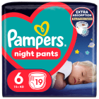 Pieluchomajtki rozmiar 6 (15+ kg) 19 szt. Night Pants PAMPERS 1.000szt