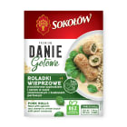 Roladki wieprzowe nadziewane szpinakiem, serem w sosie śmietanowym z kuskusem Danie Gotowe SOKOŁÓW 360g