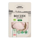 Boczek rolowany w plastrach bio FARMY ROZTOCZA 100g