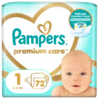 Pieluchy Rozmiar 1 (2 5kg) 72 szt. Premium Care PAMPERS 72.000szt
