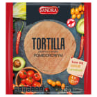 Tortilla pszenna o smaku pomidorowym   25 cm (4 szt.) SANDRA 240g