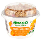 Vegangurt roślinny produkt fermentowany mango   marakuja z granolą AMOO 170g