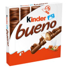 Wafel w mlecznej czekoladzie wypełniony mleczno orzechowym nadzieniem 5 szt. Bueno KINDER 107g