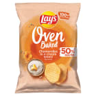 Pieczone formowane chipsy ziemniaczane o smaku kurek w śmietanowym sosie Oven Baked LAY'S 110g