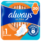 Podpaski ze skrzydełkami 20 szt. Ultra Normal ALWAYS 20.000szt