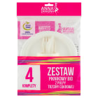 Zestaw piknik z trzciny cukrowej 4kpl ANNA ZARADNA 1.000szt