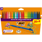 Flamastry 24 kolory Kids BIC 1.000szt