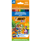 Kids Kredki ołówkowe 12 kolorów BIC 73g