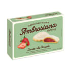 Kruche ciastka z nadzieniem truskawkowym AMBROSIANA 140g